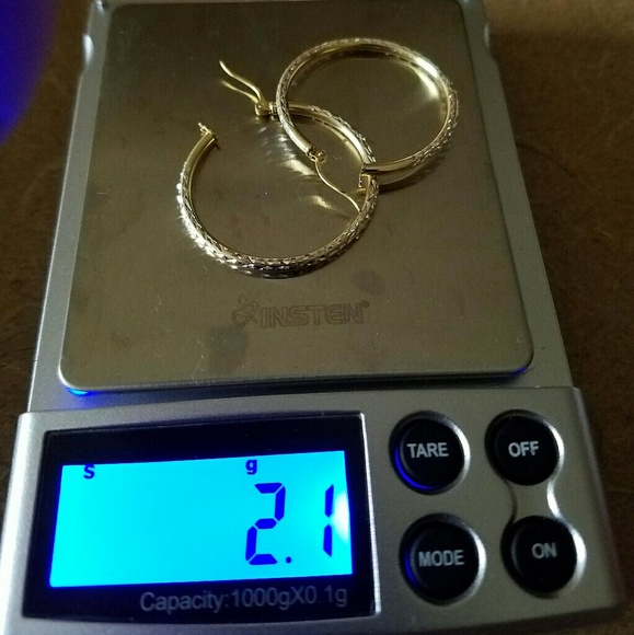 Sterling silver 18k earrings - Picture 3 of 3